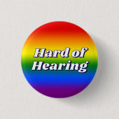 Niedliche Rainbow-Gradient-Typografie Button (Vorderseite)