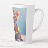 Niedliche Rainbow Kitty Digitale Kunst Milchtasse (Rechts)