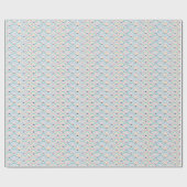 Niedliche Rainbow-Muster-Wrapping Paper Roll Geschenkpapier (Flach)