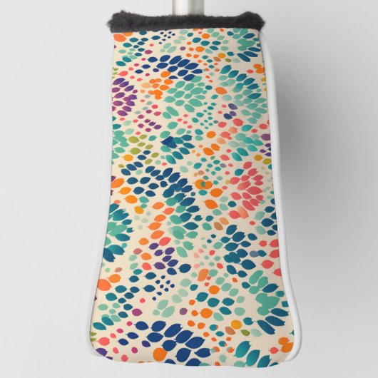 Niedliche Rainbow Pastell Briefmarke Blumenmuster Golf Headcover (Rotieren 90)