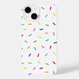 Niedliche Rainbow-Sprinkles auf weißem iPhone/iPad Case-Mate iPhone 14 Hülle