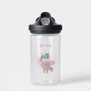 Niedliche Rainbow Unicorn Design School Trinkflasche