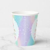Niedliche Rainbow Unicorn Magical Birthday Party Pappbecher (Rechts)