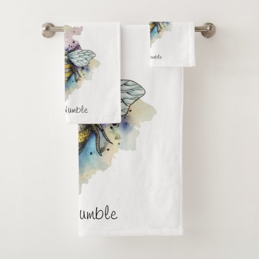 Niedliche Rainbow-Wash Badhandtuch Set (Insitu)