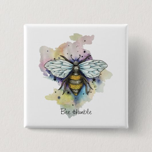 Niedliche Rainbow-Wash Button (Vorderseite)