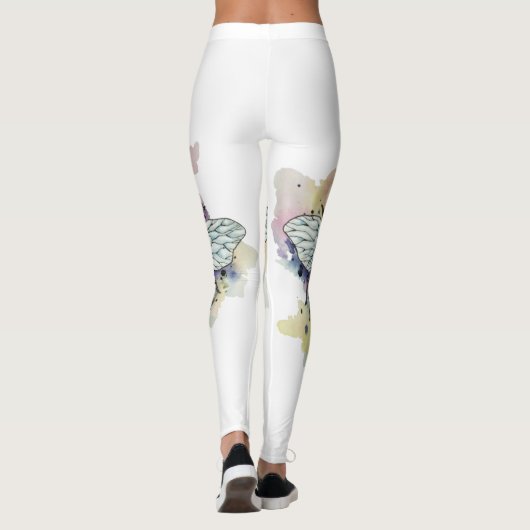 Niedliche Rainbow-Wash Leggings (Rückseite)