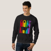 Niedliche Rainbow-Ziege Sweatshirt (Vorne ganz)