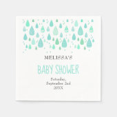 Niedliche Raindrops Paare Kinderdusche / Sprinkle Serviette (Vorderseite)