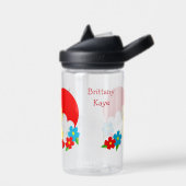 Niedliche Rainy Day Yellow Duck Blume Kid Trinkflasche (Links)