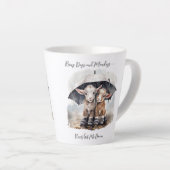 Niedliche Rainy-Day-Ziegen Milchtasse (Rechte Ecke)