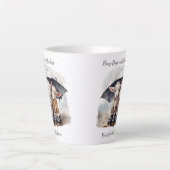 Niedliche Rainy-Day-Ziegen Milchtasse (Vorderseite)