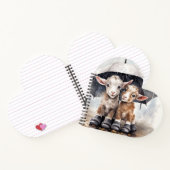 Niedliche Rainy-Day-Ziegen Notizblock (Innenseite)