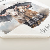 Niedliche Rainy-Day-Ziegen Sherpadecke (3/4)