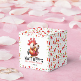 Niedliche Rasterkarikaturen 3. Geburtstagsfeier Pa Geschenkschachtel