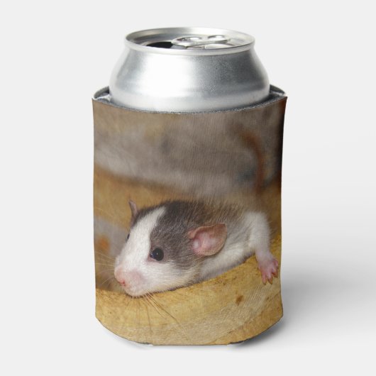 Niedliche Ratte Dosenkühler (Kanne Vorderseite)