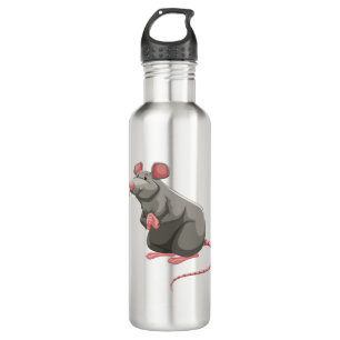 Niedliche Ratte Edelstahlflasche