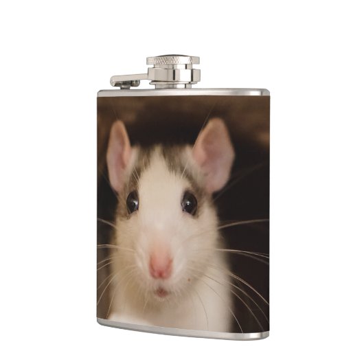Niedliche Ratte Flachmann (Links)