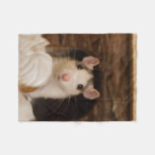 Niedliche Ratte Fleecedecke (Vorderseite (Horizontal))