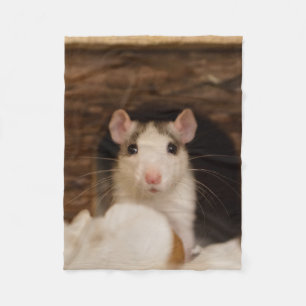 Niedliche Ratte Fleecedecke