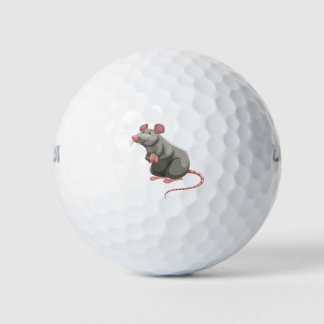 Niedliche Ratte Golfball