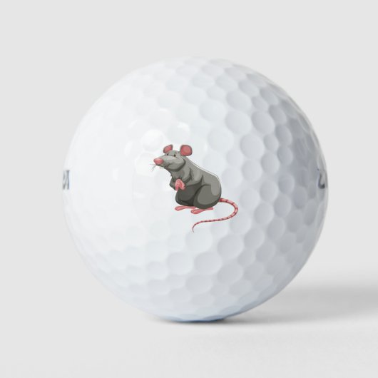 Niedliche Ratte Golfball (Vorderseite)