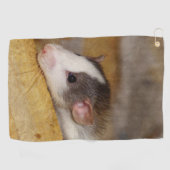 Niedliche Ratte Golfhandtuch (Horizontal)