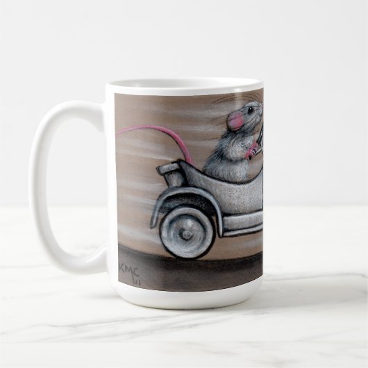 Niedliche Ratte in Auto Fülle 'äh oben! Kaffeetasse (Links)