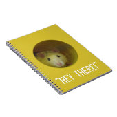 Niedliche Ratte in einem Loch-lustigen Tier Notizblock (Rechte Seite)