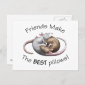 Niedliche Ratte Postkarte (Vorne/Hinten)