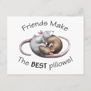 Niedliche Ratte Postkarte