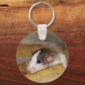 Niedliche Ratte Schlüsselanhänger (Vorderseite)