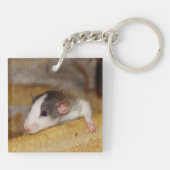 Niedliche Ratte Schlüsselanhänger (Rückseite)