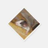 Niedliche Ratte Serviette (Ecke)
