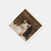 Niedliche Ratte Serviette (Ecke)