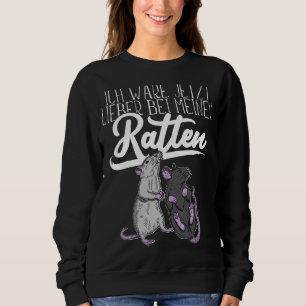 Niedliche Ratten-Hausratten-Nagetier-Mouse Biologi Sweatshirt