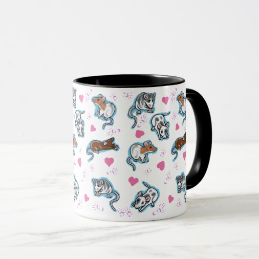 Niedliche Ratten-Kaffee-Tasse Tasse (VorderseiteRechts)