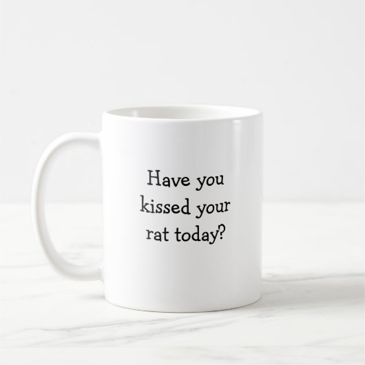 Niedliche Ratten-Tasse Kaffeetasse (Links)