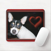 Niedliche Rattie mit Herz Mousepad (Mit Mouse)