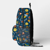 Niedliche Raumabenteuermuster Bedruckter Rucksack (Rechts)