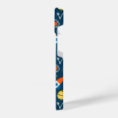 Niedliche Raumabenteuermuster iPhone Hülle (Linke Seite)