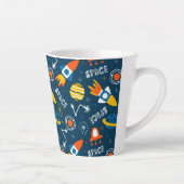 Niedliche Raumabenteuermuster Milchtasse (Rechts)