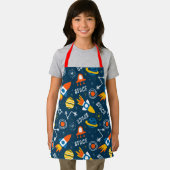 Niedliche Raumabenteuermuster Schürze (Insitu)