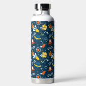 Niedliche Raumabenteuermuster Trinkflasche (Rechts)