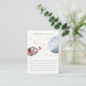 Niedliche Raumduschbücher Begleitkarte (Stehend Vorderseite)