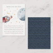 Niedliche Raumduschbücher Begleitkarte (Vorne/Hinten)