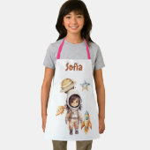 Niedliche Raumfahrt-Abenteuer personalisiert Schürze (Insitu)