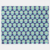 Niedliche Raumgestaltung und sonniges Kaninchen Fleecedecke (Vorderseite (Horizontal))