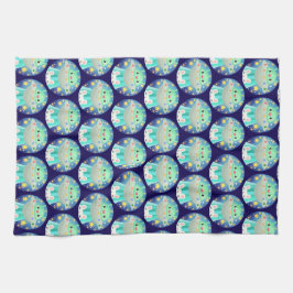 Niedliche Raumgestaltung und sonniges Kaninchen Geschirrtuch