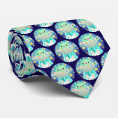 Niedliche Raumgestaltung und sonniges Kaninchen Krawatte (Gerollt)