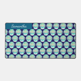 Niedliche Raumgestaltung und sonniges Kaninchen Schreibtischunterlage